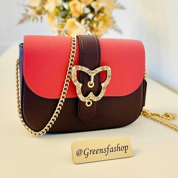 Coach purse Gemma Crossbody In Colorblock With Butterfly Buckle - Picture 2 of 12